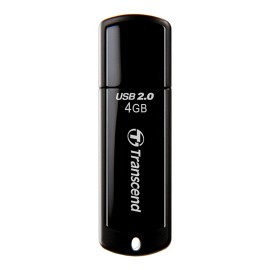 Unidad flash Transcend JetFlash 350 - 4 GB - USB 2.0 - Negro
