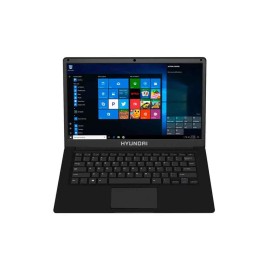 Laptop Hyundai HyBook 14.1" HD, Intel Celeron, 4GB RAM, 1TB + 64GB eMMC, Español - Negro